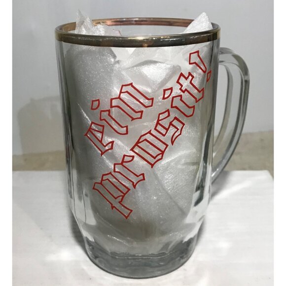 Oktoberfest Beer Mug German Festival ein Prosit Tankard Oktoberfest Guy 5.5" - Picture 3 of 9